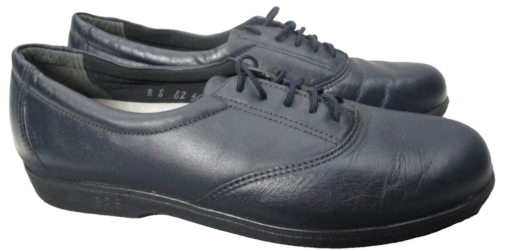 SAS Whisper Tripad Comfort Shoes Blue Leather Lace Womens Sz 8 S / Slim
